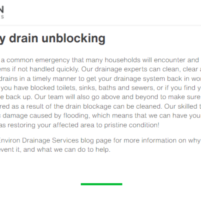 Environ Drainage Services